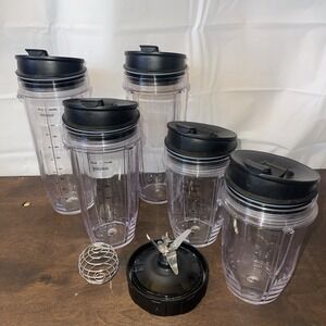 Auto-IQ Nutri Ninja 14pc Replacement Set 32oz 24oz 18oz cups lids blade & ball